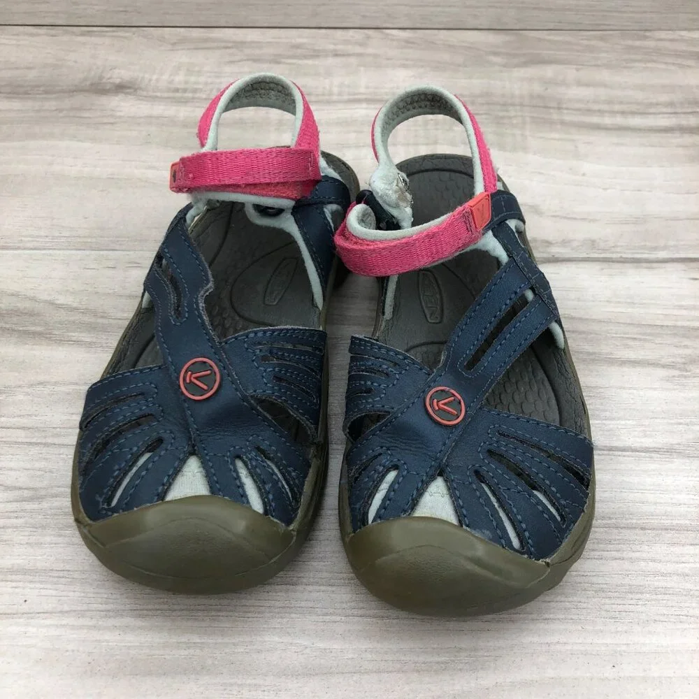 Keen Sandal Kids 13 Rose Blue Hook and Loop Outdoor Shoes